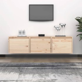 Muebles para TV 3 piezas madera maciza de pino de vidaXL, Muebles TV - Ref: Foro24-3100124, Precio: 109,78 €, Descuento: %