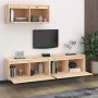Muebles para TV 3 piezas madera maciza de pino de vidaXL, Muebles TV - Ref: Foro24-3100134, Precio: 180,88 €, Descuento: %