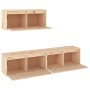 Muebles para TV 3 piezas madera maciza de pino de vidaXL, Muebles TV - Ref: Foro24-3100134, Precio: 180,88 €, Descuento: %