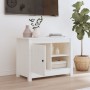 Mueble para TV de madera maciza de pino blanco 70x36,5x52 cm de vidaXL, Muebles TV - Ref: Foro24-814580, Precio: 90,63 €, Des...