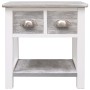 Mesa auxiliar madera de Paulownia gris 40x40x40 cm en Mesas auxiliares | Comprar online en Foru.es