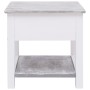Mesa auxiliar madera de Paulownia gris 40x40x40 cm en Mesas auxiliares | Comprar online en Foru.es