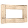 Muebles para TV 8 piezas madera maciza de pino de vidaXL, Muebles TV - Ref: Foro24-3100194, Precio: 427,11 €, Descuento: %