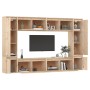 Muebles para TV 8 piezas madera maciza de pino de vidaXL, Muebles TV - Ref: Foro24-3100194, Precio: 427,11 €, Descuento: %