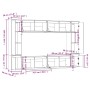 Muebles para TV 8 piezas madera maciza de pino de vidaXL, Muebles TV - Ref: Foro24-3100194, Precio: 427,11 €, Descuento: %