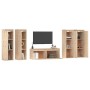 Muebles para TV 3 piezas madera maciza de pino de vidaXL, Muebles TV - Ref: Foro24-3100209, Precio: 322,05 €, Descuento: %