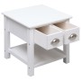 Mesa auxiliar madera de Paulownia blanco 40x40x40 cm en Mesas auxiliares | Comprar online en Foru.es