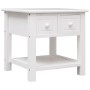 Mesa auxiliar madera de Paulownia blanco 40x40x40 cm en Mesas auxiliares | Comprar online en Foru.es