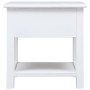 Mesa auxiliar madera de Paulownia blanco 40x40x40 cm en Mesas auxiliares | Comprar online en Foru.es