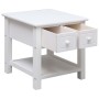 Mesa auxiliar madera de Paulownia blanco 40x40x40 cm en Mesas auxiliares | Comprar online en Foru.es