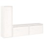 Muebles para TV 3 piezas madera maciza de pino blanco de vidaXL, Muebles TV - Ref: Foro24-3100120, Precio: 154,28 €, Descuent...