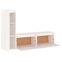 Muebles para TV 3 piezas madera maciza de pino blanco de vidaXL, Muebles TV - Ref: Foro24-3100120, Precio: 154,28 €, Descuent...