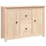 Aparador de madera maciza de pino 100x35x74 cm de vidaXL, Aparadores - Ref: Foro24-814564, Precio: 133,86 €, Descuento: %