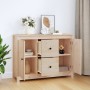 Aparador de madera maciza de pino 100x35x74 cm de vidaXL, Aparadores - Ref: Foro24-814564, Precio: 133,86 €, Descuento: %