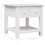 Mesa auxiliar madera de Paulownia blanco 40x40x40 cm en Mesas auxiliares | Comprar online en Foru.es
