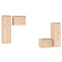 Muebles para TV 4 piezas madera maciza de pino de vidaXL, Muebles TV - Ref: Foro24-3100249, Precio: 193,41 €, Descuento: %