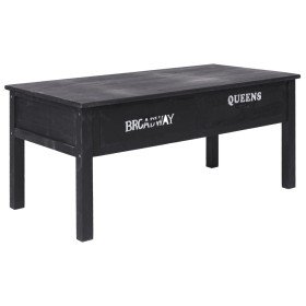 Mesa de centro de madera negro 100x50x45 cm en Mesas de centro | Comprar online en Foru.es