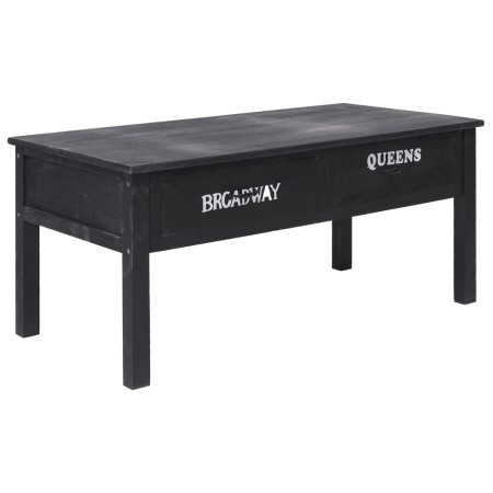 Mesa de centro de madera negro 100x50x45 cm en Mesas de centro | Comprar online en Foru.es