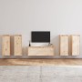 Muebles para TV 5 piezas madera maciza de pino de vidaXL, Muebles TV - Ref: Foro24-3100214, Precio: 223,02 €, Descuento: %