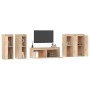 Muebles para TV 5 piezas madera maciza de pino de vidaXL, Muebles TV - Ref: Foro24-3100214, Precio: 223,02 €, Descuento: %