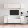 Muebles para TV 6 piezas madera maciza de pino blanco de vidaXL, Muebles TV - Ref: Foro24-3100190, Precio: 256,83 €, Descuent...