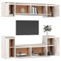 Muebles para TV 6 piezas madera maciza de pino blanco de vidaXL, Muebles TV - Ref: Foro24-3100190, Precio: 256,83 €, Descuent...