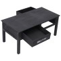 Mesa de centro de madera negro 100x50x45 cm en Mesas de centro | Comprar online en Foru.es