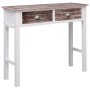 Mesa consola de madera marrón 90x30x77 cm en Mesas auxiliares | Comprar online en Foru.es