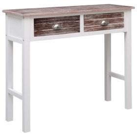 Mesa consola de madera marrón 90x30x77 cm en Mesas auxiliares | Comprar online en Foru.es
