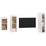 Muebles para TV 3 piezas madera maciza de pino blanco de vidaXL, Muebles TV - Ref: Foro24-3100160, Precio: 163,01 €, Descuent...