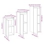 Muebles para TV 3 piezas madera maciza de pino blanco de vidaXL, Muebles TV - Ref: Foro24-3100160, Precio: 163,01 €, Descuent...