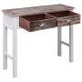 Mesa consola de madera marrón 90x30x77 cm en Mesas auxiliares | Comprar online en Foru.es