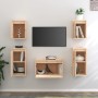 Muebles para TV 5 piezas madera maciza de pino de vidaXL, Muebles TV - Ref: Foro24-3100269, Precio: 182,49 €, Descuento: %