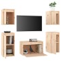 Muebles para TV 5 piezas madera maciza de pino de vidaXL, Muebles TV - Ref: Foro24-3100269, Precio: 182,49 €, Descuento: %