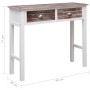 Mesa consola de madera marrón 90x30x77 cm en Mesas auxiliares | Comprar online en Foru.es
