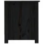 Mueble zapatero de madera maciza de pino negro 110x38x45,5 cm de vidaXL, Zapateros y organizadores de calzado - Ref: Foro24-8...