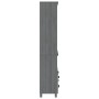 Aparador HAMAR madera de pino maciza gris oscuro de vidaXL, Aparadores - Ref: Foro24-3100936, Precio: 162,90 €, Descuento: %