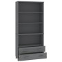 Aparador HAMAR madera de pino maciza gris oscuro de vidaXL, Aparadores - Ref: Foro24-3100936, Precio: 162,90 €, Descuento: %