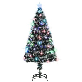 Árbol de Navidad preiluminado con soporte y LED fibra óptica 120 cm en Decoración Festiva y Estacional | Comprar online en Foru.
