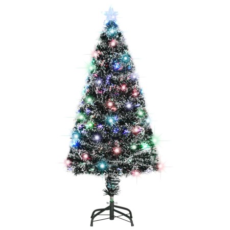 Árbol de Navidad preiluminado con soporte y LED fibra óptica 120 cm en Decoración Festiva y Estacional | Comprar online en Foru.