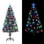 Árbol de Navidad preiluminado con soporte y LED fibra óptica 120 cm en Decoración Festiva y Estacional | Comprar online en Foru.
