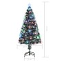 Árbol de Navidad preiluminado con soporte y LED fibra óptica 120 cm en Decoración Festiva y Estacional | Comprar online en Foru.