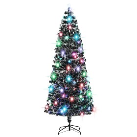 Árbol de Navidad preiluminado con soporte y LED fibra óptica 240 cm en Decoración Festiva y Estacional | Comprar online en Foru.