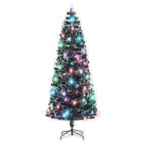 Árbol de Navidad preiluminado con soporte y LED fibra óptica 240 cm en Decoración Festiva y Estacional | Comprar online en Foru.
