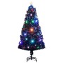Árbol de Navidad preiluminado con soporte y LED fibra óptica 120 cm en Decoración Festiva y Estacional | Comprar online en Foru.