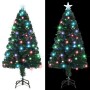 Árbol de Navidad preiluminado con soporte y LED fibra óptica 120 cm en Decoración Festiva y Estacional | Comprar online en Foru.