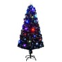 Árbol de Navidad preiluminado con soporte y LED fibra óptica 150 cm en Decoración Festiva y Estacional | Comprar online en Foru.