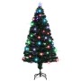 Árbol de Navidad preiluminado con soporte y LED fibra óptica 150 cm en Decoración Festiva y Estacional | Comprar online en Foru.