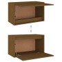 Muebles para TV 5 piezas madera maciza de pino marrón miel de vidaXL, Muebles TV - Ref: Foro24-3100272, Precio: 155,16 €, Des...