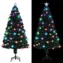 Árbol de Navidad preiluminado con soporte y LED fibra óptica 150 cm en Decoración Festiva y Estacional | Comprar online en Foru.
